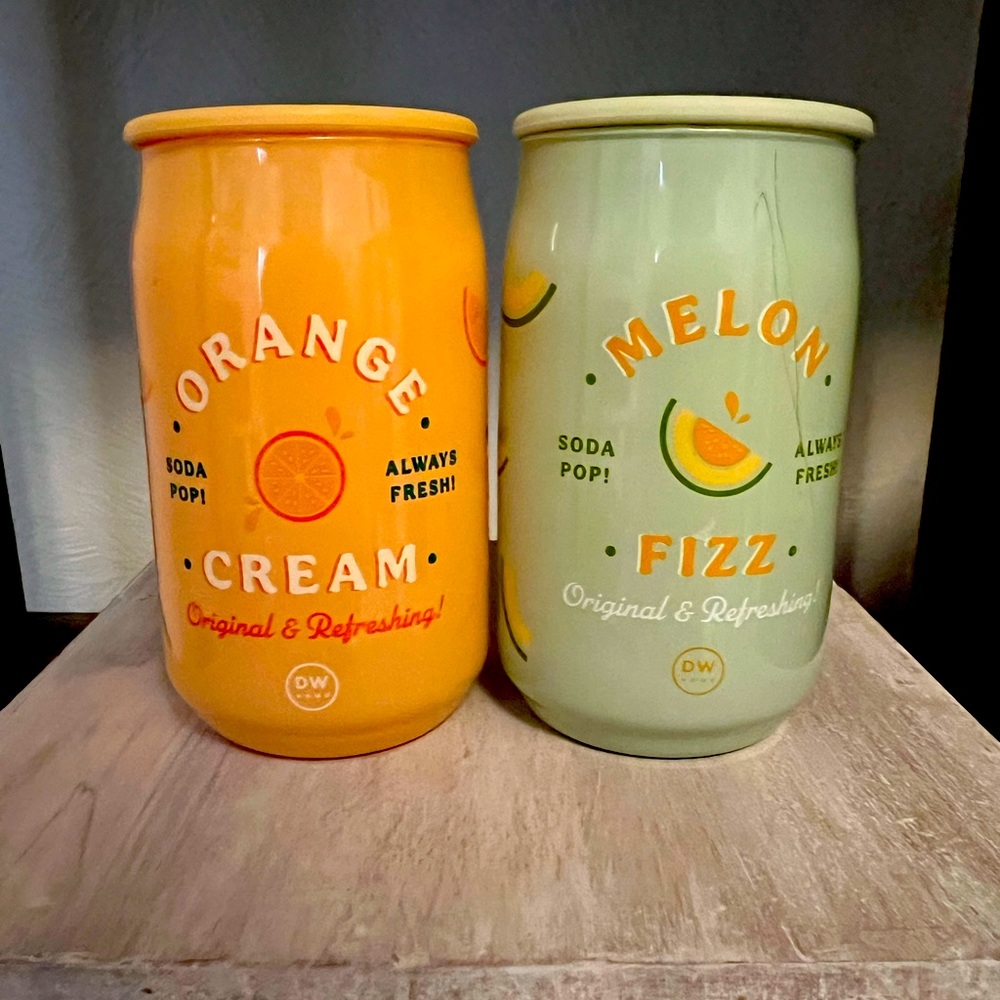 Lot Of 2 DW Home Soda Pop Mini Candles.